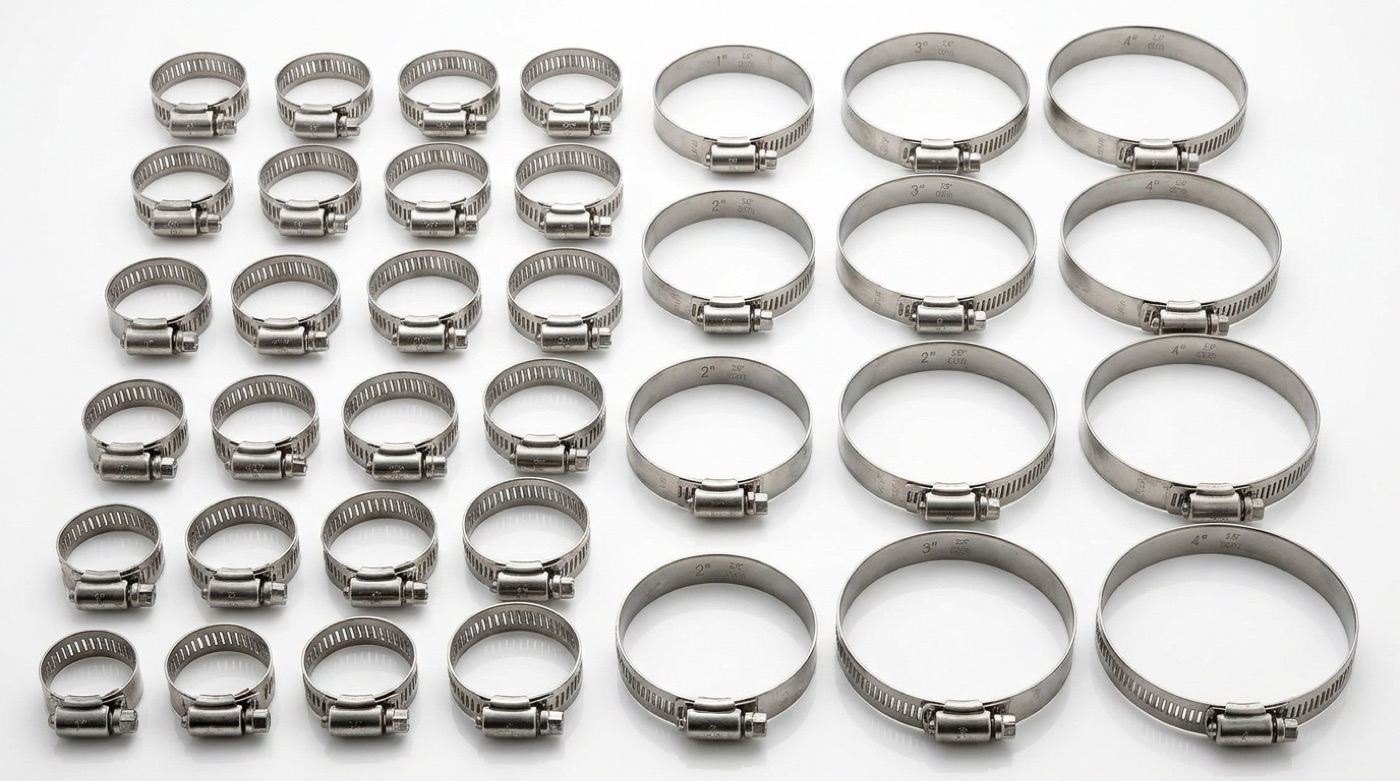 Stainless steel hose clamps